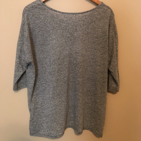 Boxy Heather Grey Blouse - Picture 4 of 4